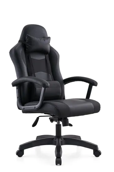 Chaise de bureau réglable en cuir PU, vente en gros d'usine OEM, chaise de jeu de course